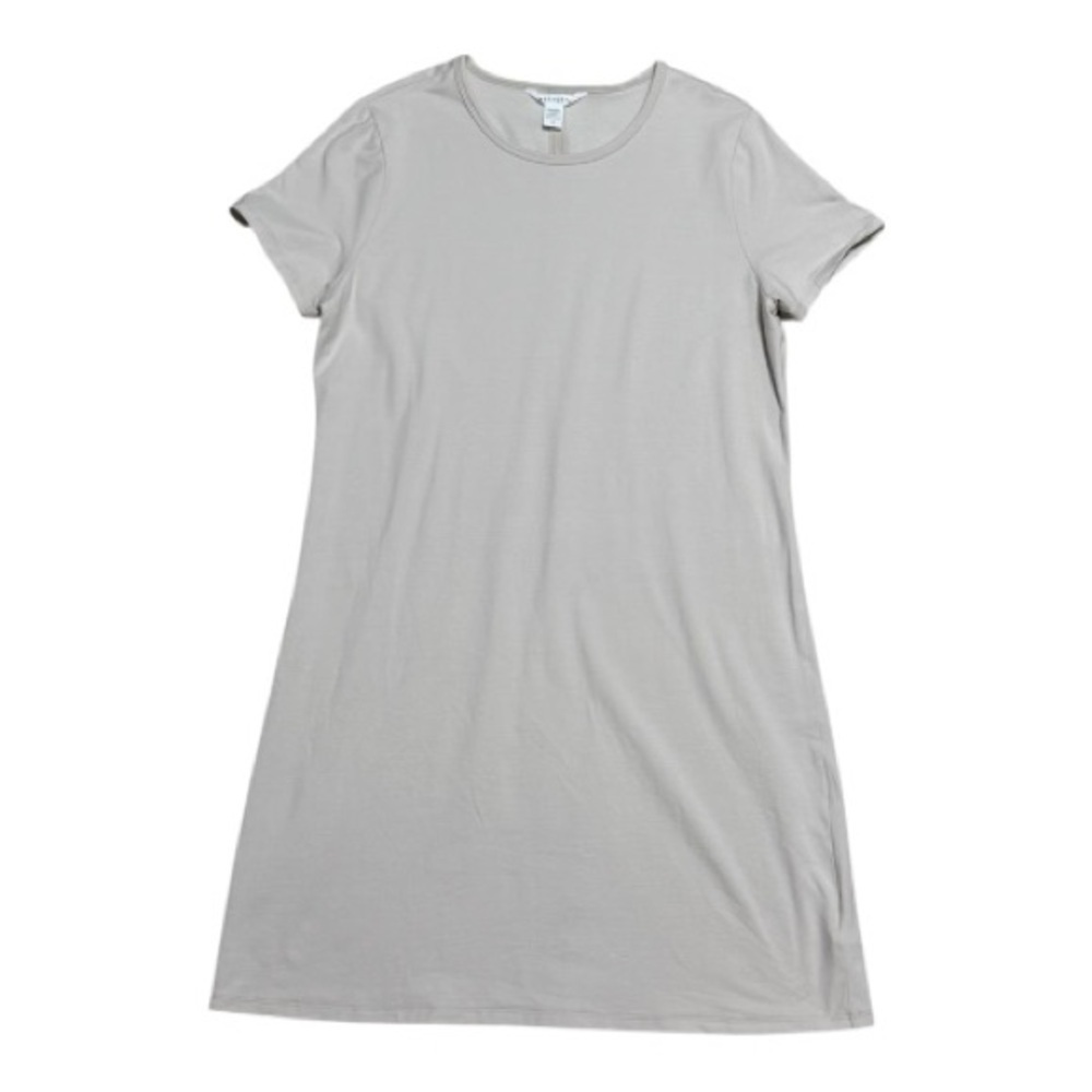 058 ATHLETA Women's Essential Lightweight Tee Dress - Cream, Large - Picture 3 of 9